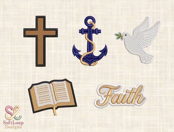 Christian Embroidery Design Bundle