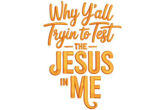 Jesus Quote: A Southern Sass Stitch Test